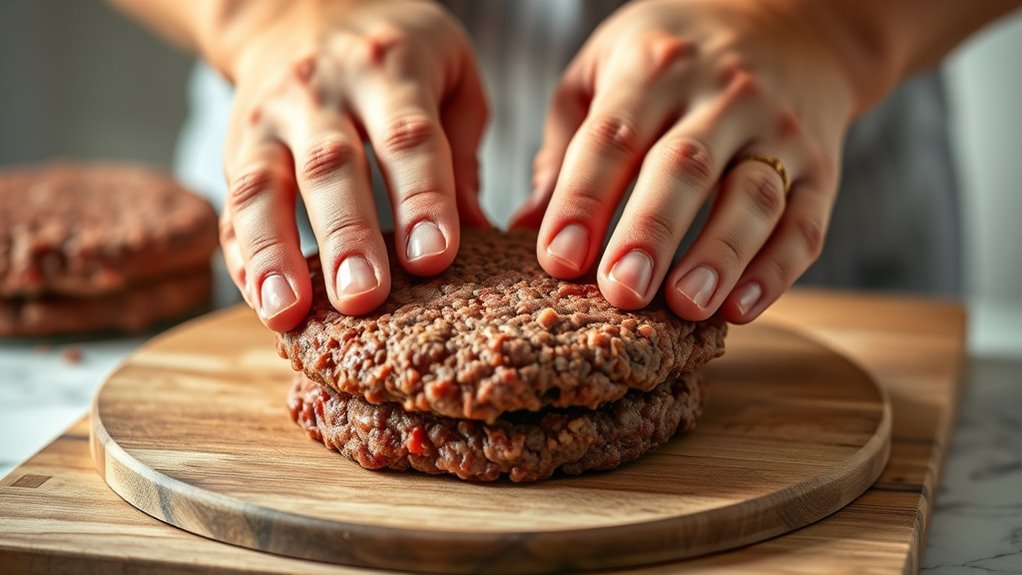 shape beef into patties