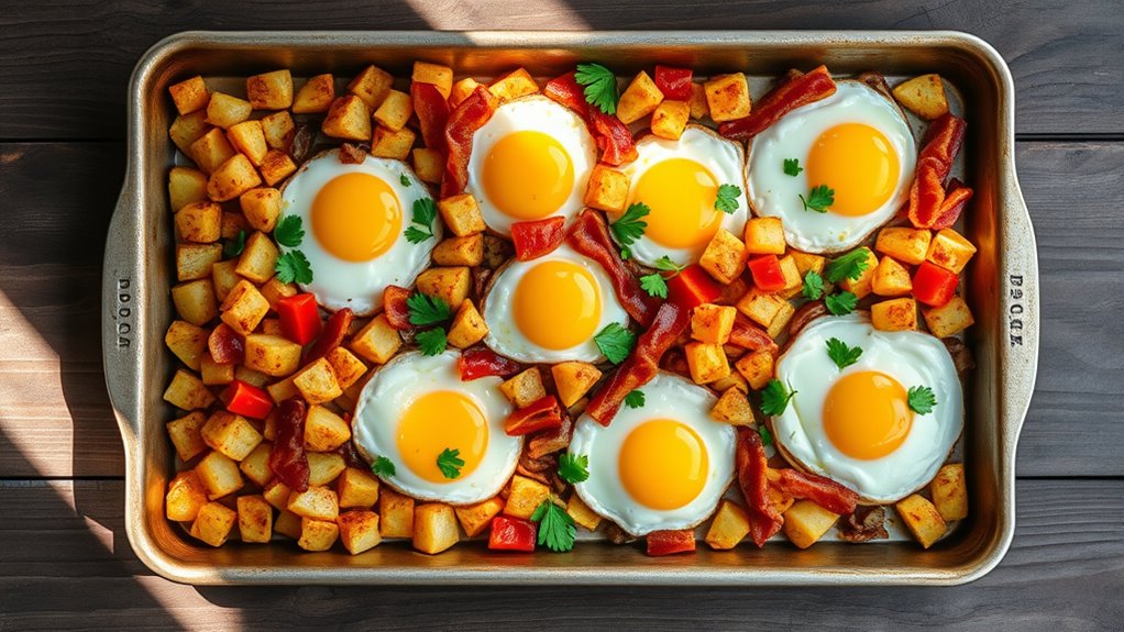 sheet pan breakfast skillets