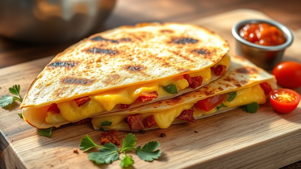 simple breakfast quesadilla recipe