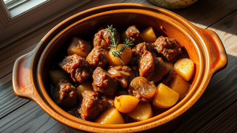 slow cooked beef casserole