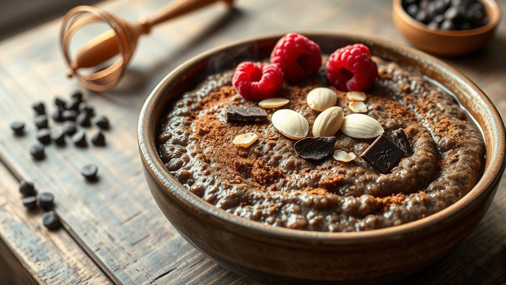 spiced chocolate quinoa dish
