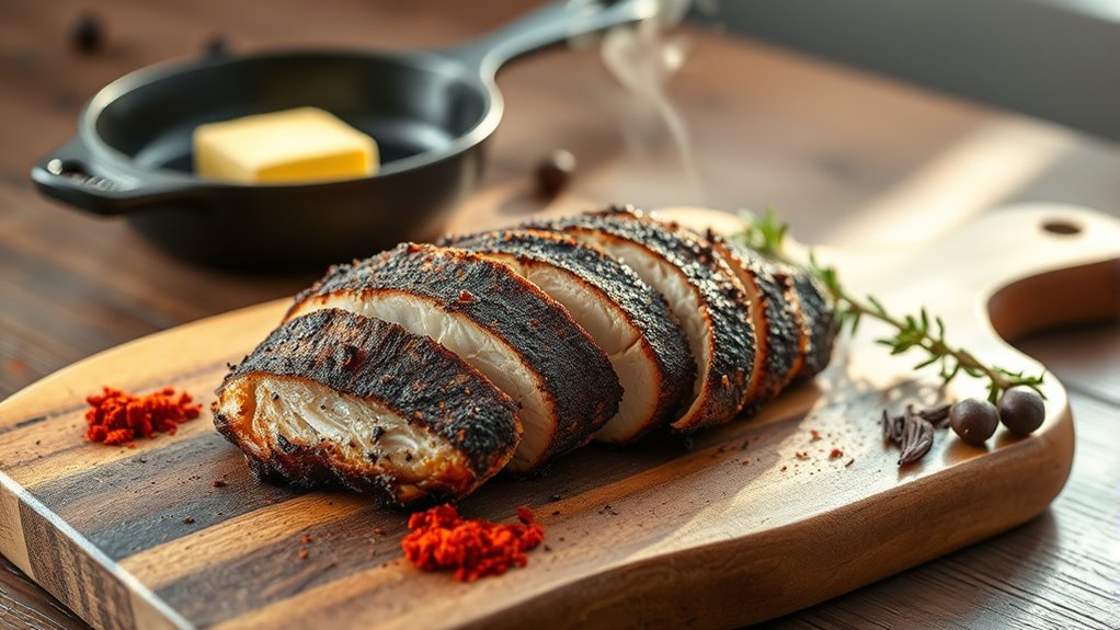 spicy charred cajun chicken