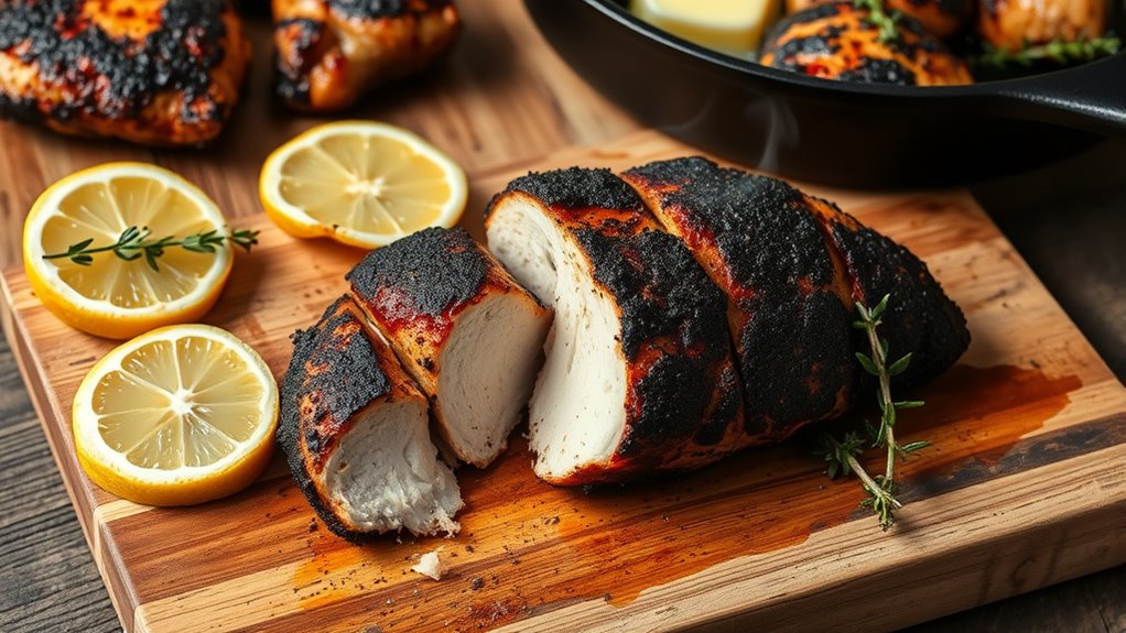 spicy flavorful blackened chicken