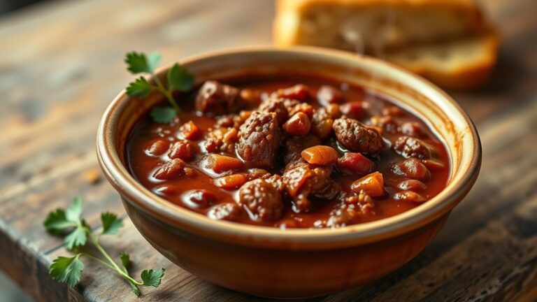 spicy ground beef stew