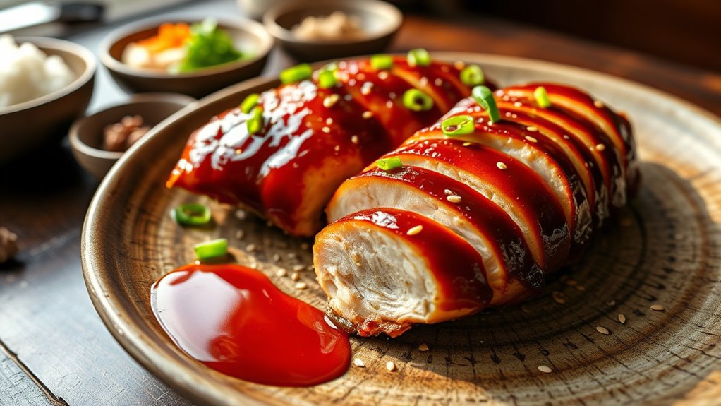 spicy korean glazed chicken