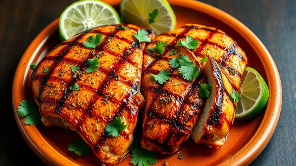 spicy lime marinated chicken breasts
