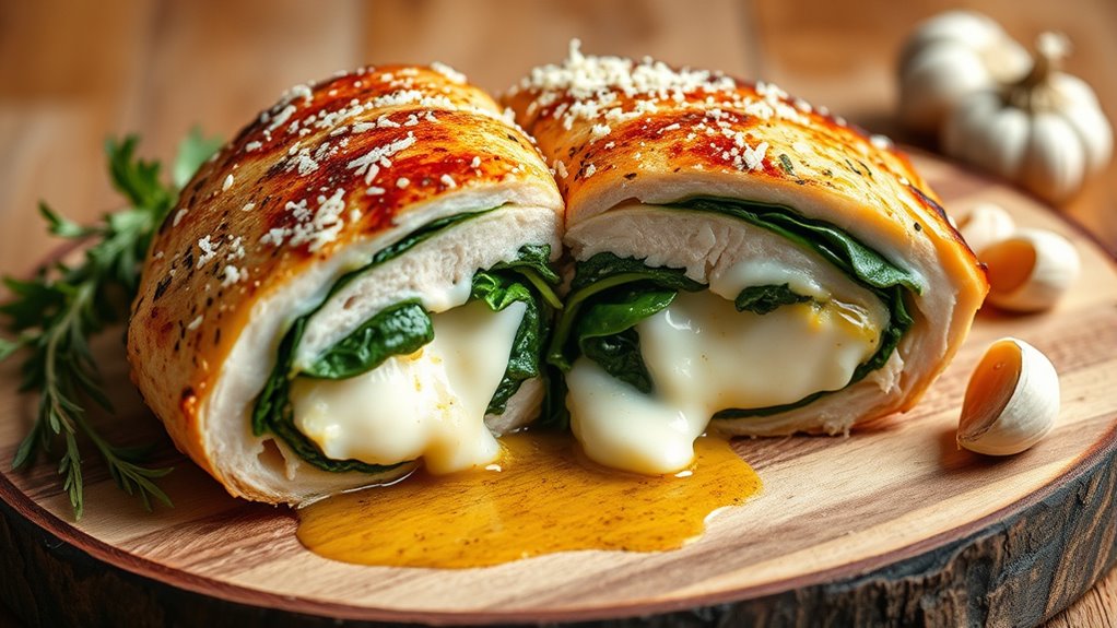 spinach and mozzarella dish