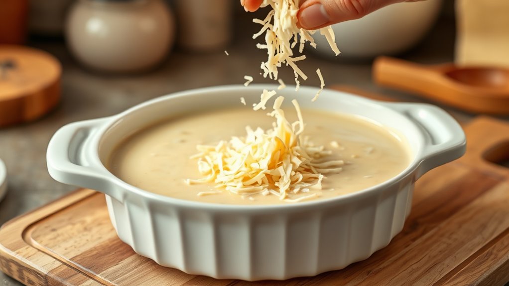 sprinkle cheese over layer