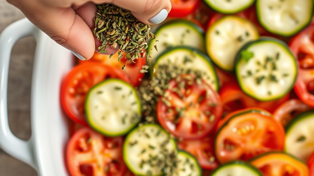 sprinkle seasoning evenly distributed
