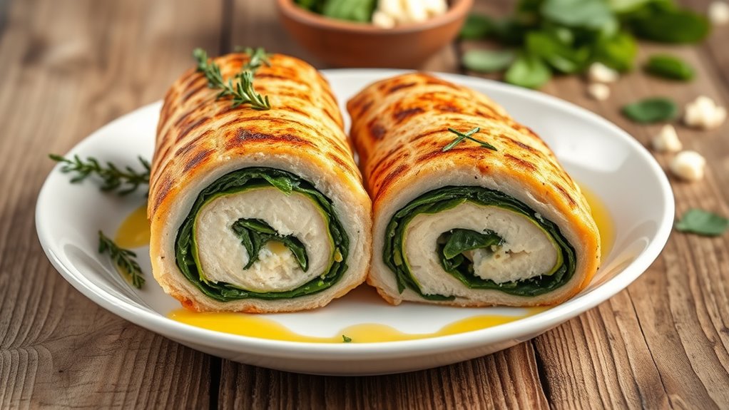 stuffed rolled chicken breast
