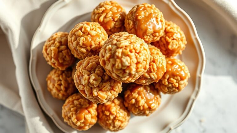 sweet crunchy dessert balls
