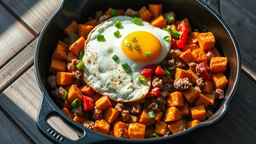 sweet potato turkey hash
