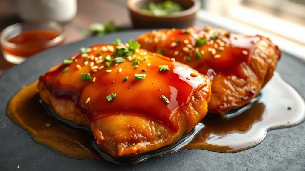 sweet savory chicken dish