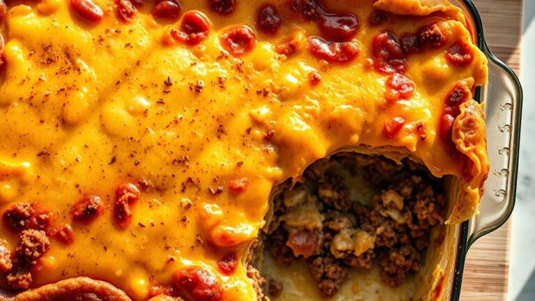 taco casserole with tortillas