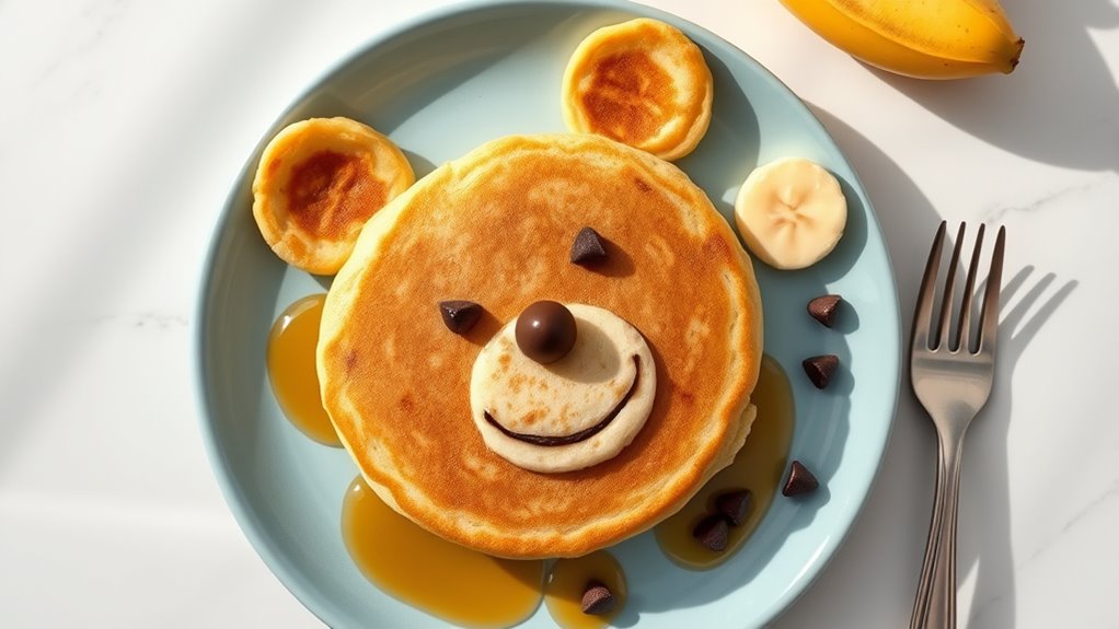 teddy bear themed pancake recipe