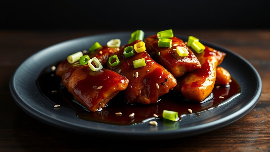 teriyaki chicken with onions