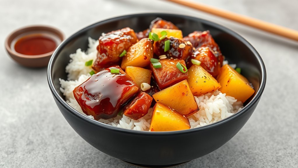 teriyaki chicken with pineapple
