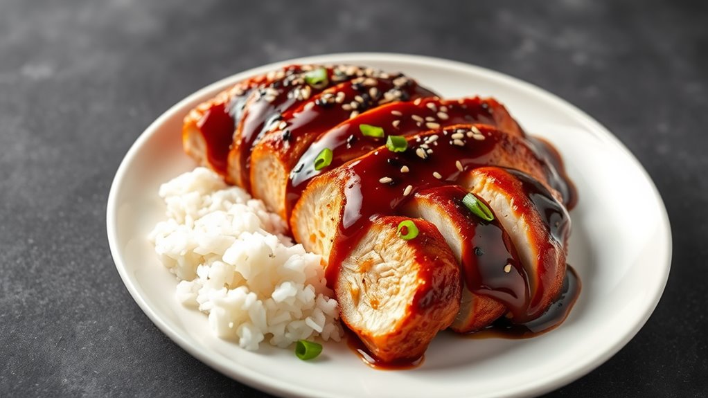 teriyaki flavored chicken dish