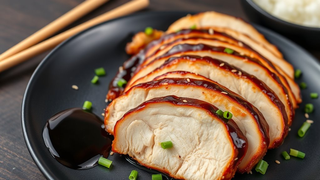 teriyaki glazed chicken dish