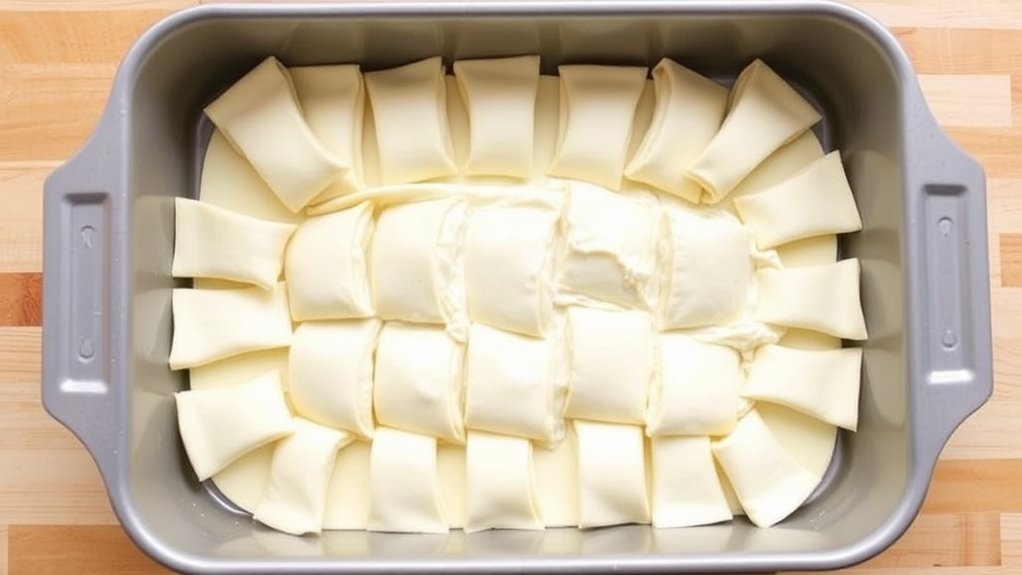 top the crescent rolls
