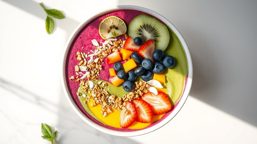 vibrant smoothie bowl creations