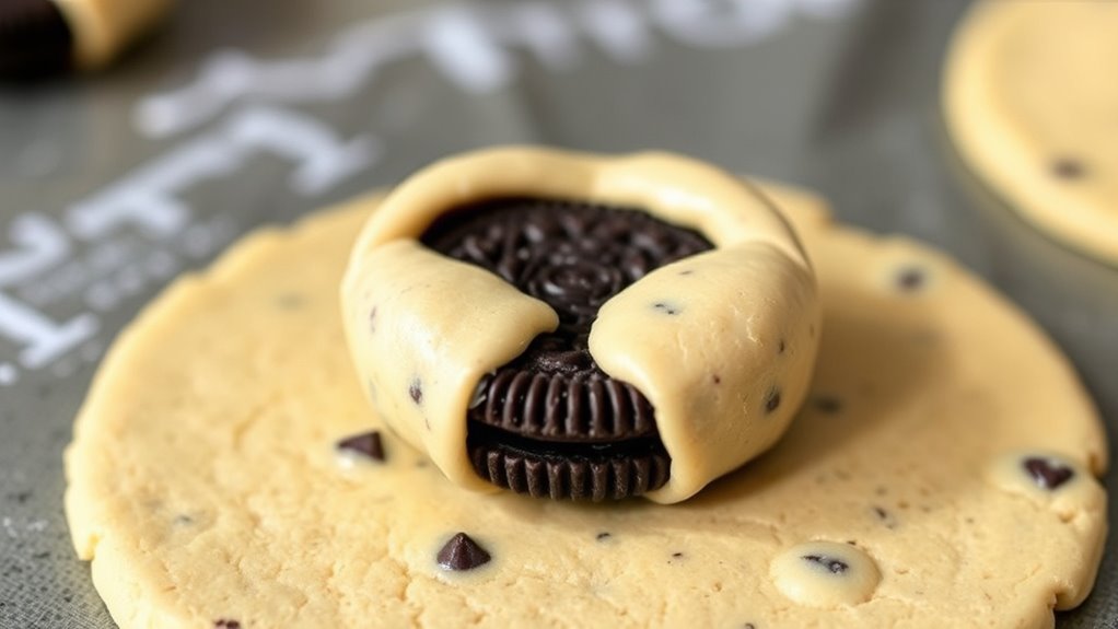 wrap oreo in dough