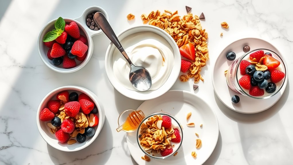 yogurt parfait customization station