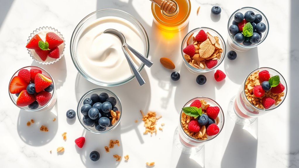 yogurt parfaits with granola