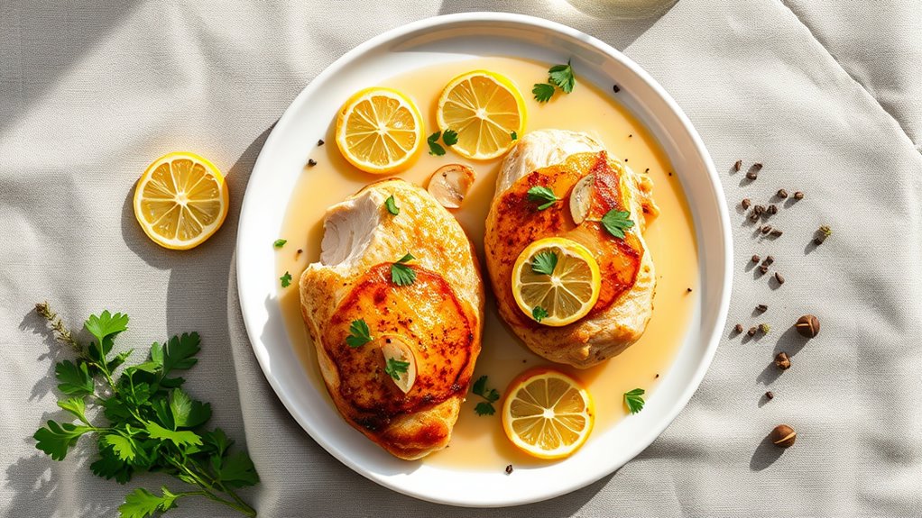 zesty chicken with sauce
